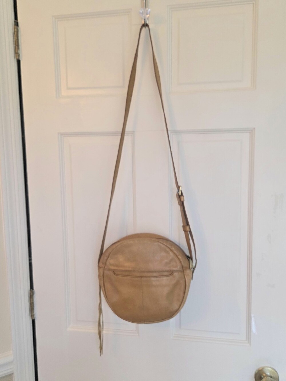Hobo Groove Crossbody Circular Bag Purse Honey Leather Festival Boho